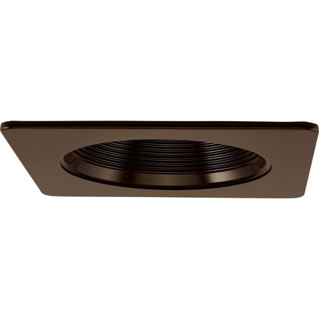 ELCO LIGHTING 3 Square on Round Phenolic Baffle Trim" EL2393BZ